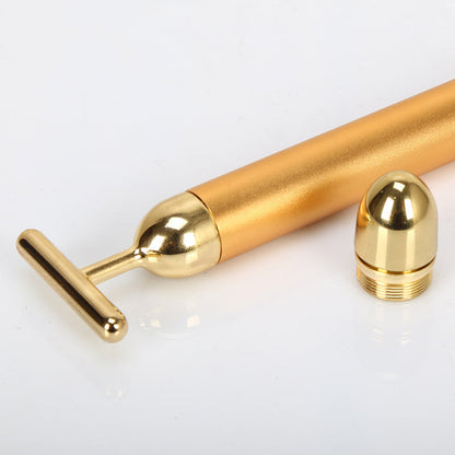 Gold Vibrating Facial Massager Celestique Glow