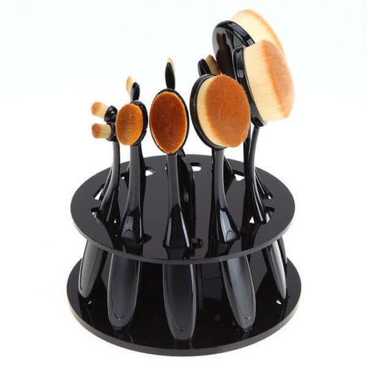 Round Makeup Brush Holder Celestique Glow