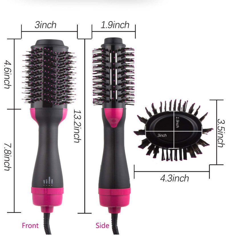 3-in-1 Hair Dryer, Straightener & Hair Curler Brush Celestique Glow