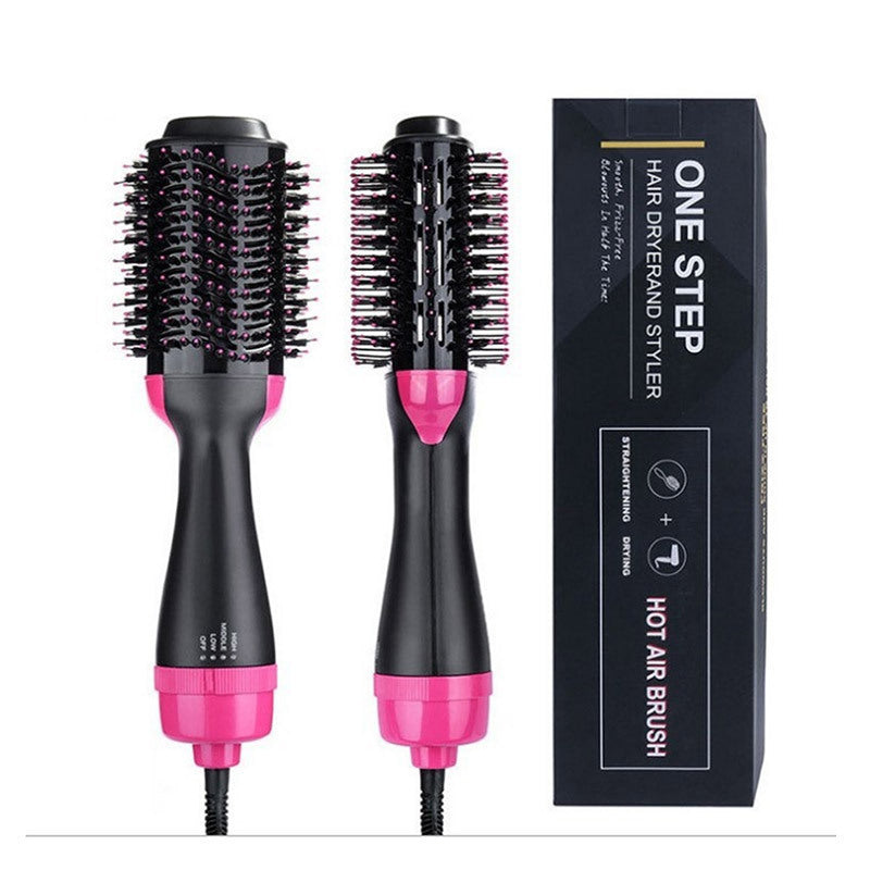 3-in-1 Hair Dryer, Straightener & Hair Curler Brush Celestique Glow