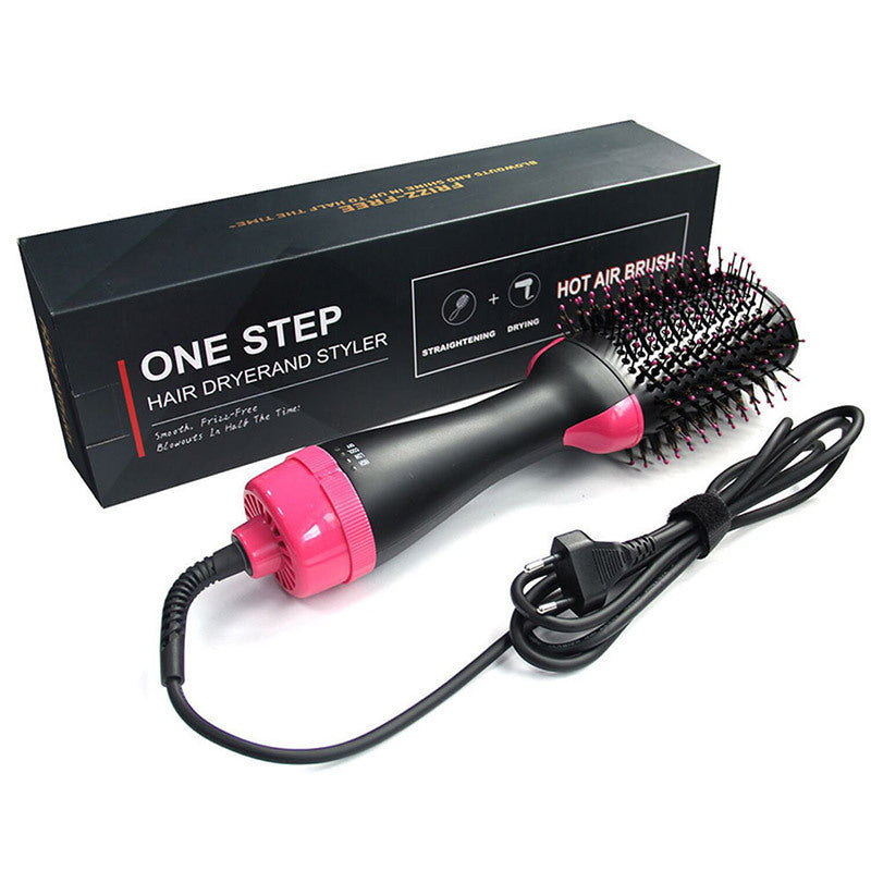 3-in-1 Hair Dryer, Straightener & Hair Curler Brush Celestique Glow