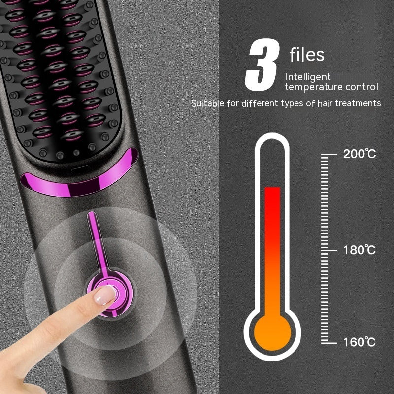 Wireless Cordless Hair Brush - Celestique Glow
