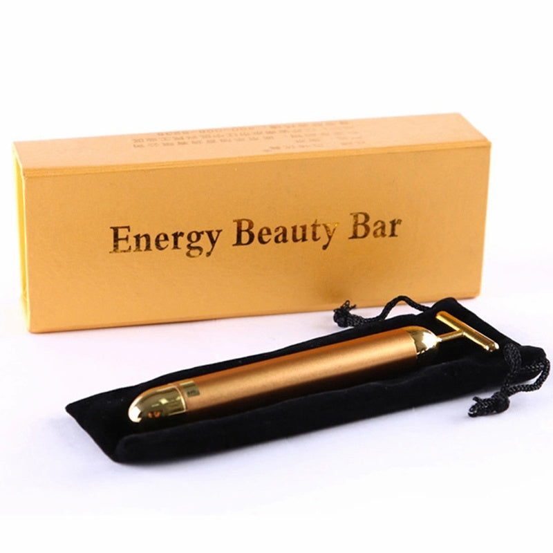 Gold Vibrating Facial Massager Celestique Glow