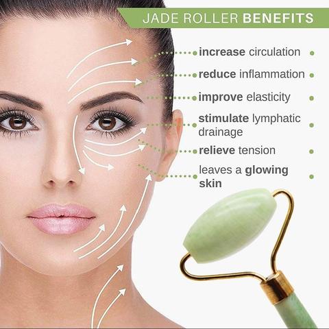 Jade Face Massage Roller - Celestique Glow