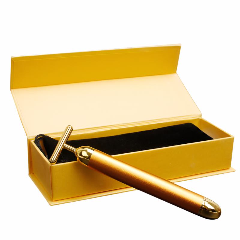 Gold Vibrating Facial Massager Celestique Glow